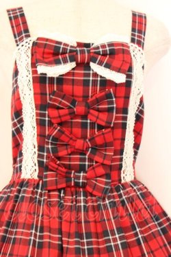 画像2: axes femme kawaii / タータンチェックジャンスカ M アカ O-26-04-05-081-AX-OP-OW-OS