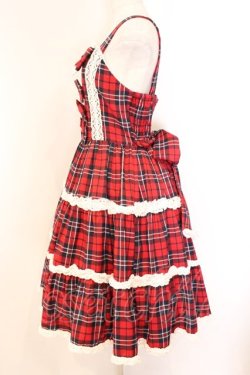 画像3: axes femme kawaii / タータンチェックジャンスカ M アカ O-26-04-05-081-AX-OP-OW-OS