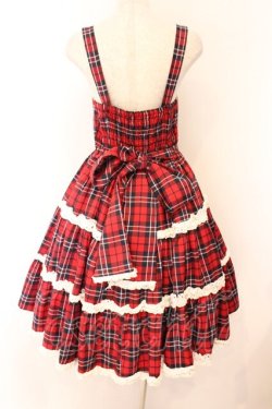 画像4: axes femme kawaii / タータンチェックジャンスカ M アカ O-26-04-05-081-AX-OP-OW-OS