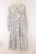画像1: m petit by misako / TT*MSKトワルドOP トワルドジュイワンピース L シロ×ブルー O-26-04-05-088-LO-OP-IG-OS (1)
