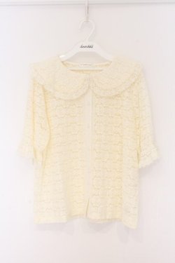 画像1: m petit by misako / AOKレースブラウス L アイボリー O-26-04-05-093-LO-BL-IG-OS