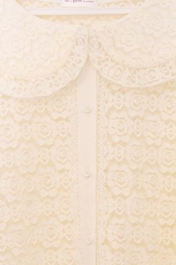 画像2: m petit by misako / AOKレースブラウス L アイボリー O-26-04-05-093-LO-BL-IG-OS