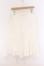 画像1: Franche Lippee / コットンタックスカート  シロ O-26-04-05-094-LO-SK-IG-OS (1)