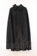 画像1: MARBLE / ボリュームタイ付きロングマント  ブラック O-26-04-05-105-GO-JA-IG-OS (1)