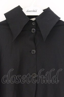 画像2: MARBLE / ボリュームタイ付きロングマント  ブラック O-26-04-05-105-GO-JA-IG-OS