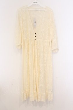 画像1: axes femme / 総レースガウン  アイボリー O-26-04-05-106-AX-TO-IG-OS