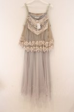 画像1: axes femme / レース重ねワンピース M グレー O-26-04-05-112-AX-OP-IG-OS (1)