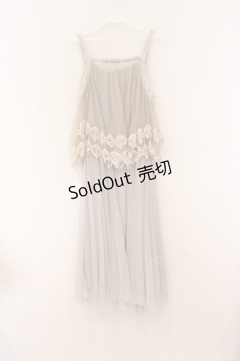 画像3: axes femme / レース重ねワンピース M グレー O-26-04-05-112-AX-OP-IG-OS (3)