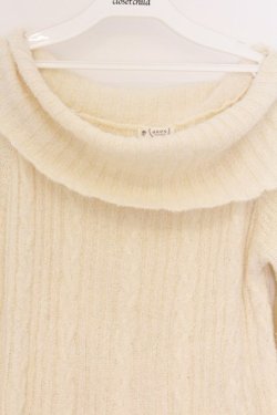 画像2: axes femme / BACKデザインニットチュニ M アイボリー O-26-04-05-015-AX-OP-IG-OS