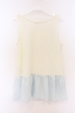 画像3: axes femme / オフショルタンクアンサンブル【欠品あり】 M アイボリー×サックス O-26-04-05-019-AX-TO-IG-OS