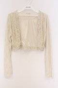 axes femme / レーシーボレロ  アイボリー O-26-04-05-021-AX-TO-IG-OS