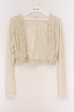 画像1: axes femme / レーシーボレロ  アイボリー O-26-04-05-021-AX-TO-IG-OS