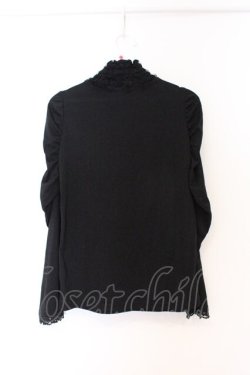 画像3: axes femme / ドットチュールパワショルカットソー  クロ O-26-04-05-025-AX-TO-IG-OS