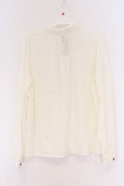 画像3: axes femme / チェック柄ネクタイ付ブラウス F 生成り×ブラウン O-26-04-05-003-AX-BL-IG-OS