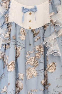 画像2: Stak Wish / アリス柄ジャンパースカート  サックス O-26-04-05-031-LO-OP-IG-OS