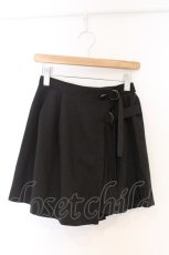 画像1: axes femme POETIQUE / バイカラーチェックスカパン  無地クロ O-26-04-05-032-AX-PA-IG-OS (1)