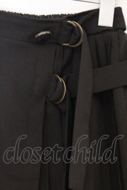 画像2: axes femme POETIQUE / バイカラーチェックスカパン  無地クロ O-26-04-05-032-AX-PA-IG-OS