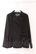 axes femme POETIQUE / プリーツデザインジャケット M クロ O-26-04-05-033-AX-JA-IG-OS