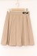 画像1: Fi.n.t / ロゴテーププリーツスカート  ベージュ O-26-04-06-030-CA-SK-IG-OS (1)