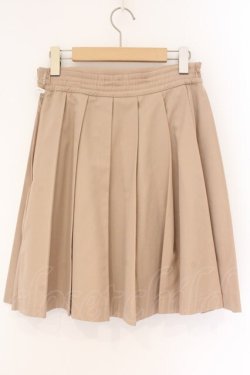画像4: Fi.n.t / ロゴテーププリーツスカート  ベージュ O-26-04-06-030-CA-SK-IG-OS
