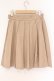 画像4: Fi.n.t / ロゴテーププリーツスカート  ベージュ O-26-04-06-030-CA-SK-IG-OS (4)