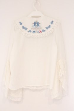 画像3: Amavel / Princess Afternoon tea Party ブラウス F シロ O-26-04-06-003-CA-OP-YM-OS