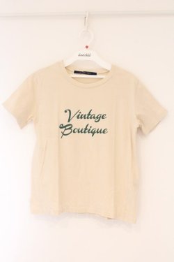 画像1: an another angelus / BoutiqueロゴT  ベージュ O-26-04-06-034-CA-TS-IG-OS