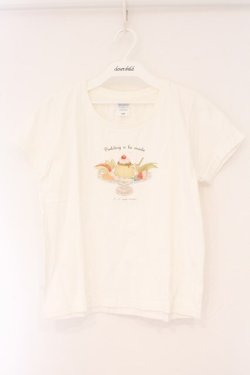画像1: Fi.n.t / プリンアラモードTシャツ  シロ O-26-04-06-035-CA-TS-IG-OS