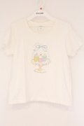 Fi.n.t / カップケーキプリントTシャツ  オフシロ O-26-04-06-036-CA-TS-IG-OS