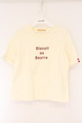 Fi.n.t / Biscuit au Beurre Tシャツ  アイボリー O-26-04-06-037-CA-TS-IG-OS