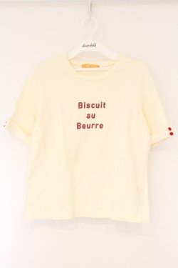 画像1: Fi.n.t / Biscuit au Beurre Tシャツ  アイボリー O-26-04-06-037-CA-TS-IG-OS