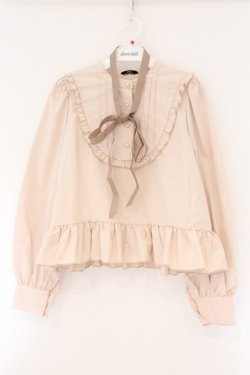画像1: FLC / 皆方由衣コラボペプラムブラウス M アイボリー O-26-04-06-040-LO-BL-IG-OS