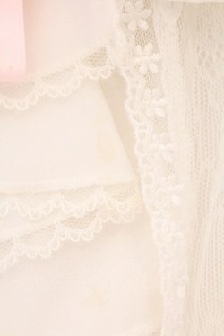 画像3: Amavel / Secret Macaronレースケープブラウス F シロｘピンク O-26-04-06-004-CA-BL-YM-OS