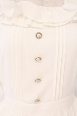 画像2: Amavel / Fluffy Frillロングワンピース F シロ O-26-04-06-050-CA-OP-YM-OS