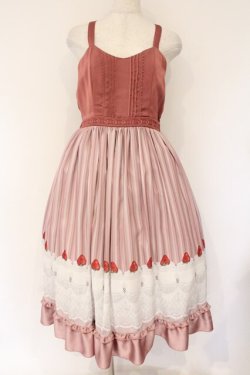 画像1: axes femme POETIQUE / ガトー・フレーズフリルワンピース M ピンク O-26-04-06-056-AX-OP-YM-OS