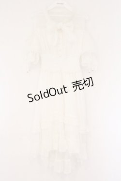 画像1: LIZ LISA / チュールボウタイフィッシュテールワンピース 0 シロ O-26-04-06-059-LO-OP-YM-OS