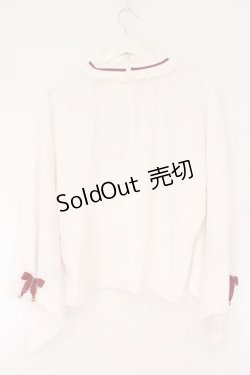 画像5: Amavel / 月夜の狐と寒椿 和風ブラウス F シロ（ピンク） O-26-04-06-005-CA-BL-YM-OS