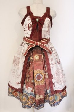 画像1: Hinana Queena / Prophecy of the Starジャンパースカート M ワイン O-26-04-06-062-LO-OP-IG-OS