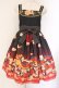 画像1: R-SERIES / （海外ロリータブランド）春告げパンダジャンパースカート  クロ×アカ O-26-04-06-064-EL-OP-IG-OS (1)