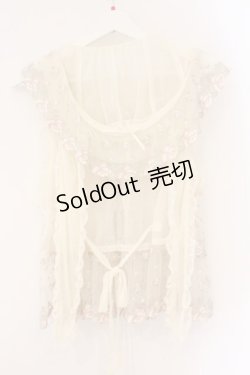 画像5: PINK HOUSE / うさみみチュールベスト  アイボリー O-26-04-06-067-LO-TO-YM-OS