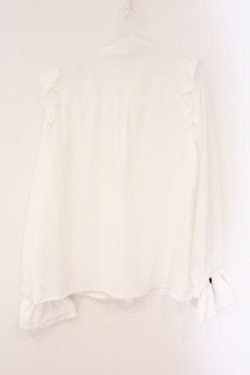 画像3: axes femme / ホイップフリルブラウス F シロ O-26-04-06-071-AX-BL-YM-OS