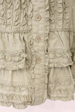 画像3: PINK HOUSE / ピコフリルピンタックフードブラウス  薄荷 O-26-04-06-073-LO-BL-IG-OS