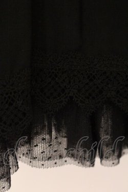 画像3: PINK HOUSE / ドットチュールフリルワンピース  クロ O-26-04-06-077-LO-OP-IG-OS