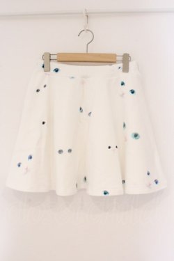 画像1: MILK / BABY CATスカート  ホワイトキャット O-26-04-06-080-ML-SK-IG-OS