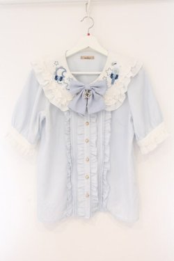 画像1: Amavel / Magical IDOL Dream ブラウス F シロｘブルー O-26-04-06-008-CA-BL-YM-OS