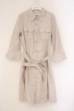 画像1: INGEBORG / ウェスタンシャツワンピース  ピンクベージュ O-26-04-06-083-LO-OP-IG-OS