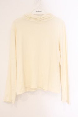 画像1: PINK HOUSE / ギャザーネックカットソー  アイボリー O-26-04-06-084-LO-TO-IG-OS