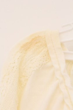 画像2: PINK HOUSE / パフスリーブはしごレースチュニック  オフ O-26-04-06-087-LO-TO-IG-OS
