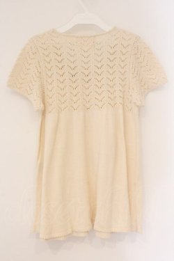 画像4: PINK HOUSE / いちごあみぐるみニットベスト  アイボリー O-26-04-06-089-LO-TO-IG-OS