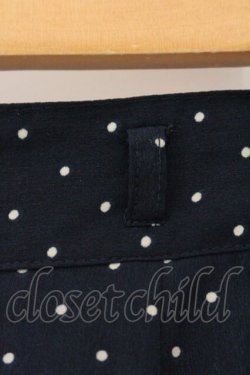 画像2: an another angelus / ベルト付きプリントスカート  ネイビー O-26-04-06-095-CA-SK-IG-OS